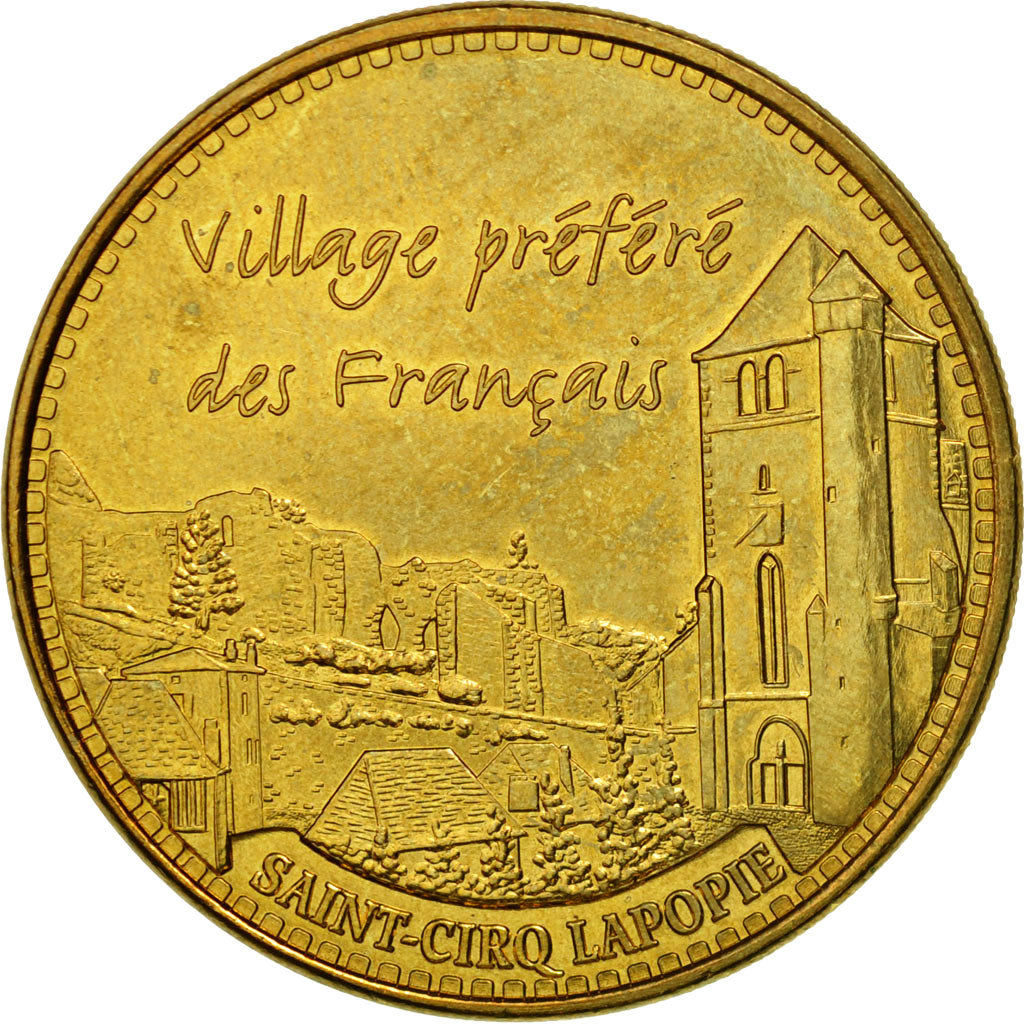 France, Token, Touristic token, 46/ Saint-Cirq Lapopie - Village préféré des