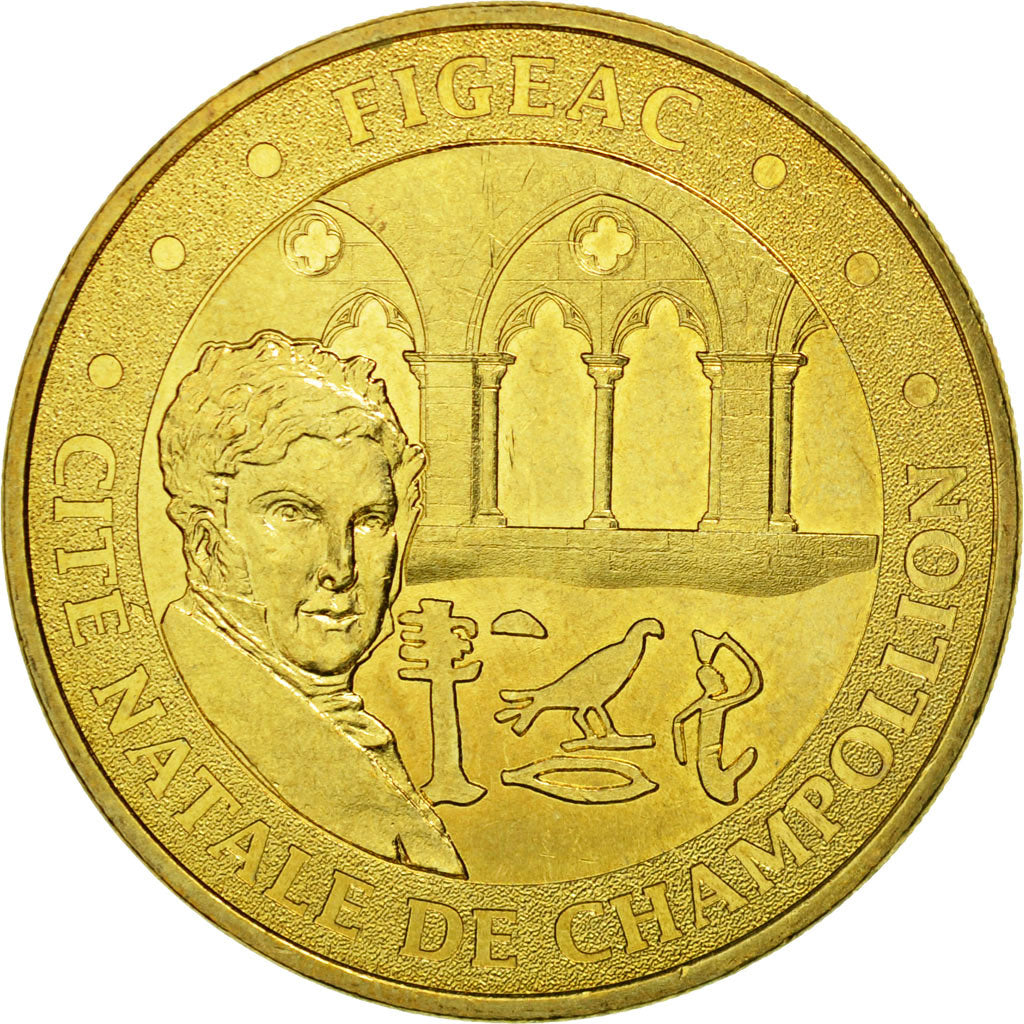 France, Token, Touristic token, Figeac - Cité natale de Champollion, 2012, MDP