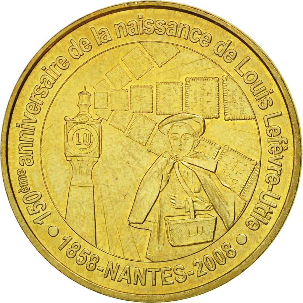 France, Token, Touristic token, 44/ Nantes - Louis Lefèvre-Utile, 2008, MDP