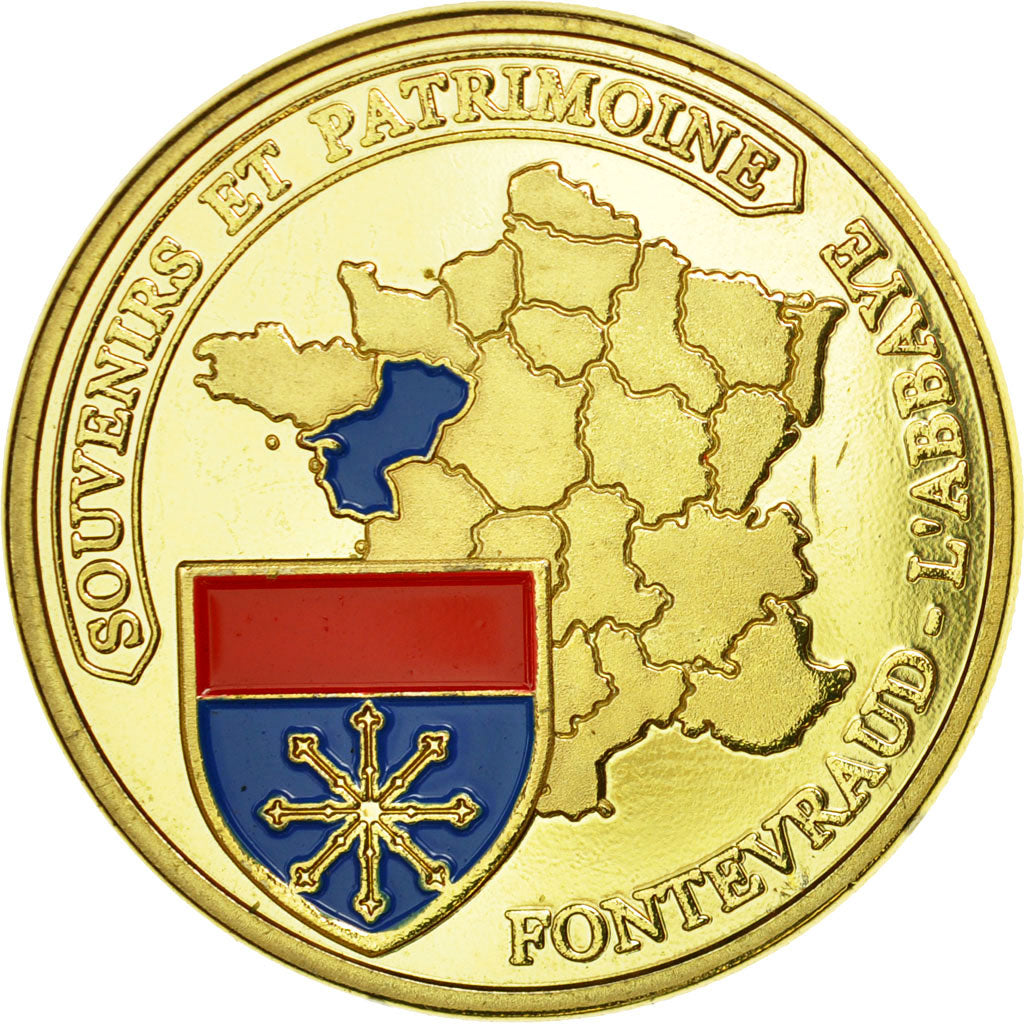 Francia, Token, Touristic token, 49/ Fontevraud - l'Abbaye, Souvenirs et