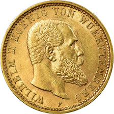 Coin, German States, WURTTEMBERG, Wilhelm II, 10 Mark, 1907, Freudenstadt