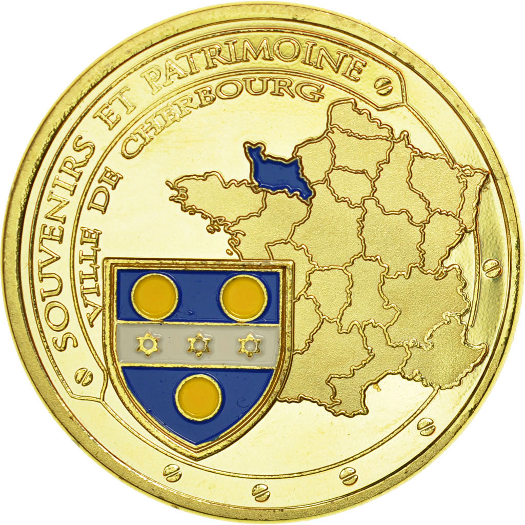 France, Token, Touristic token, 50/ Cherbourg - La Basilique, Souvenirs et