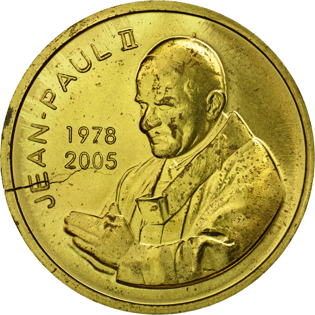 Francia, Token, Touristic token, 65/ Lourdes - Jean Paul II, Religions &