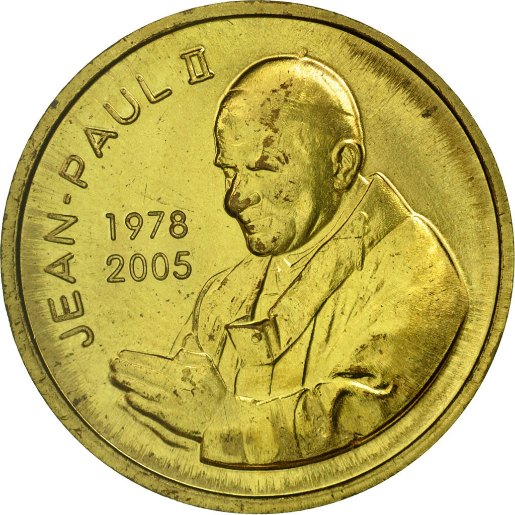 Francia, Token, Touristic token, 65/ Lourdes - Jean Paul II, Religions &