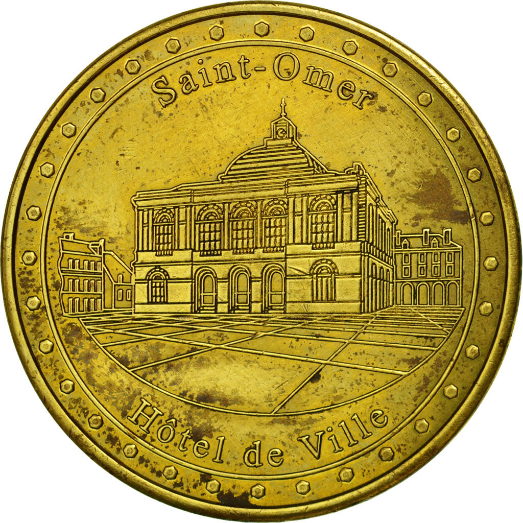 France, Token, Touristic token, 62/ Saint-Omer - Hotel de Ville, VF(30-35), Base