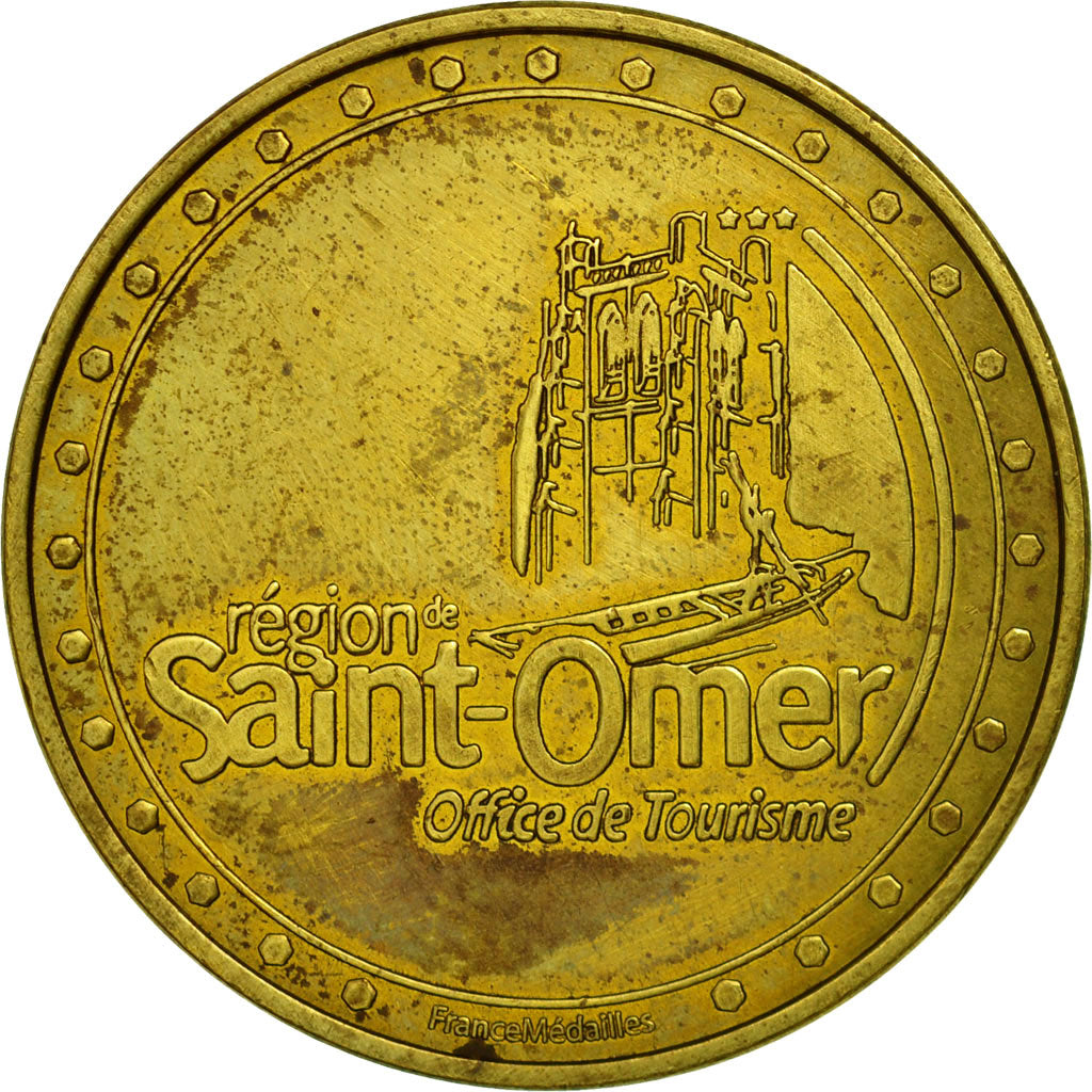 France, Token, Touristic token, 62/ Saint-Omer - Hotel de Ville, VF(30-35), Base
