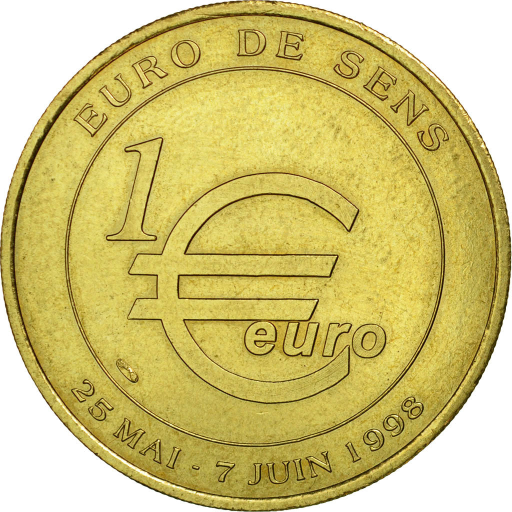 France, 1 Euro, 89/ Sens - 1 Euro, 1998, Euro des villes, EF(40-45)