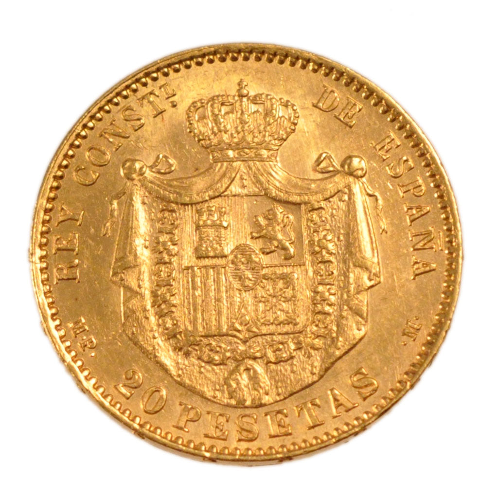 Espagne, Alphonse XIII, 20 Pesetas