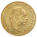 Hungary, 10 Francs, 1887, KM #466, AU(55-58), Gold, 3.20
