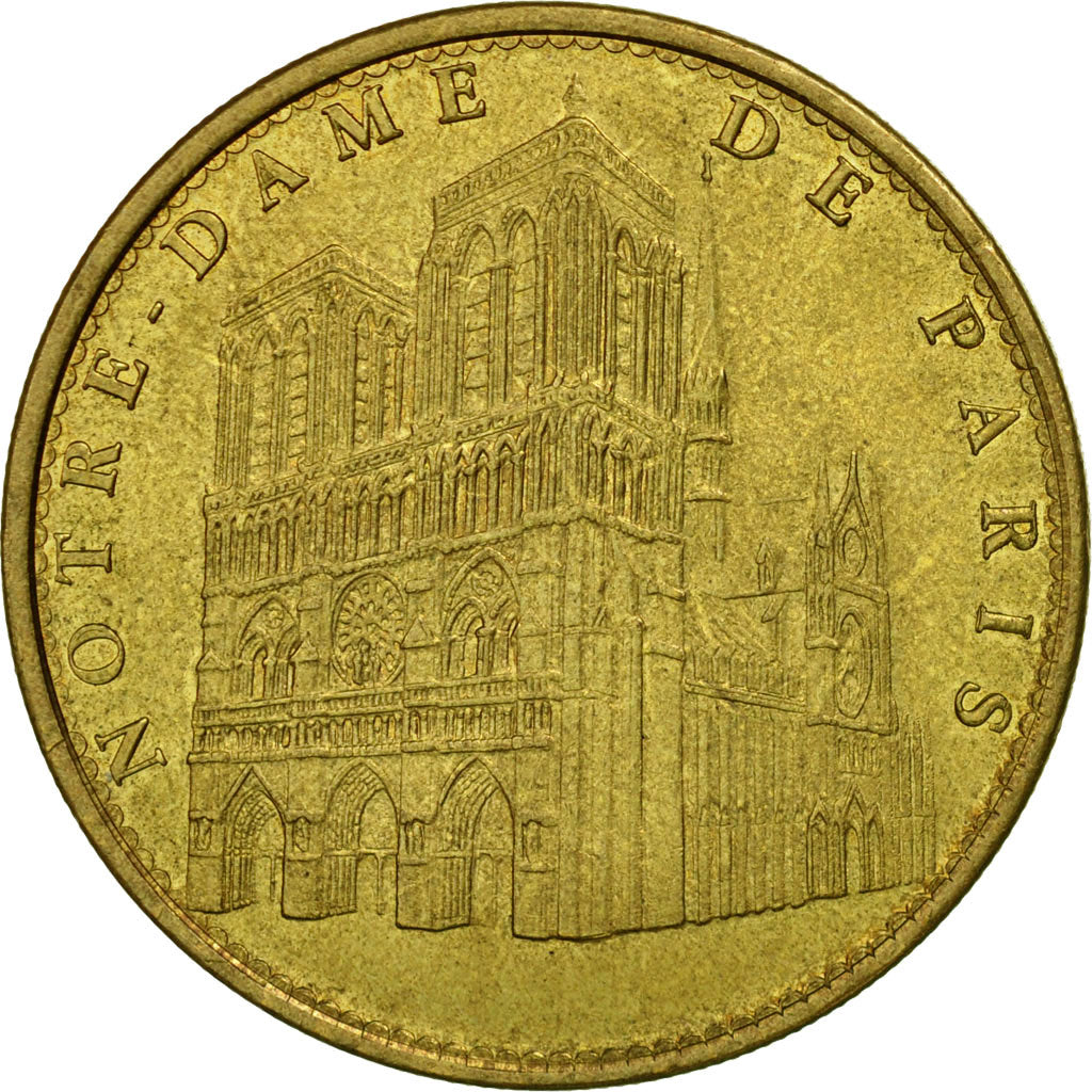 France, Jeton, Jeton Touristique, Paris - Notre Dame vue de 3/4 n°1, 2010