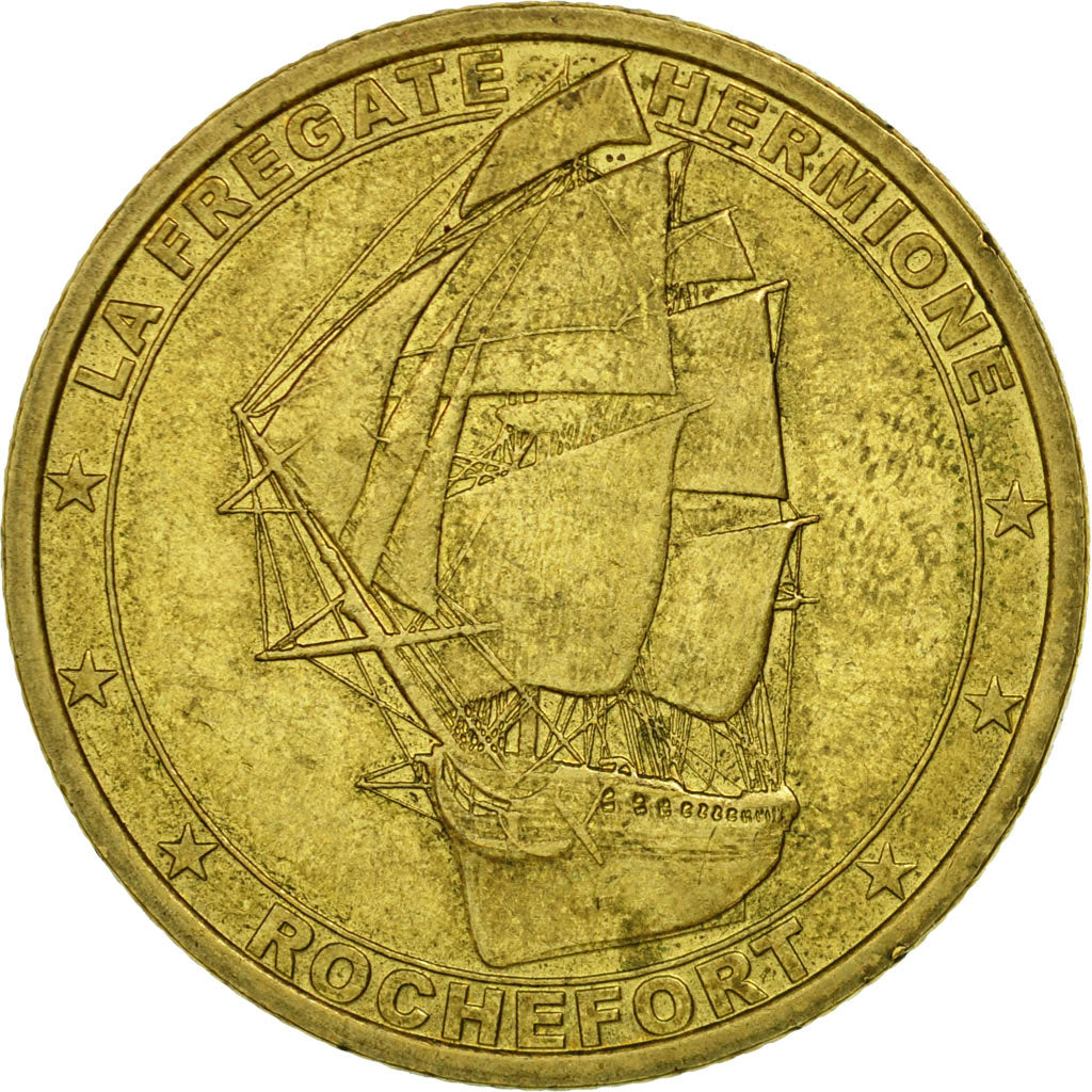 France, Token, Tourist Token, Rochefort - la frégate l'Hermione, Médailles et