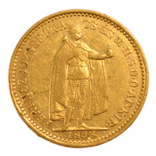 Hungary, 10 Corona, 1898, Kormoczbanya, KM #485, AU(50-53), Gold, 3.30