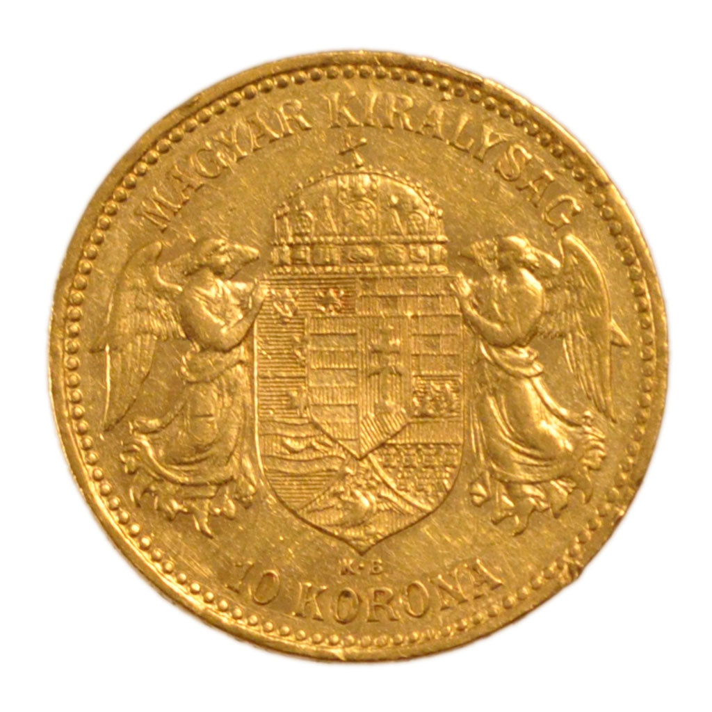 Hungary, 10 Corona, 1898, Kormoczbanya, KM #485, AU(50-53), Gold, 3.30