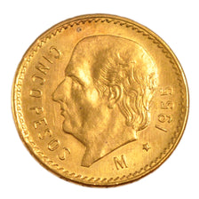 Mexico, 5 Pesos, 1955, Mexico, KM #464, AU(55-58), Gold, 19, 4.30