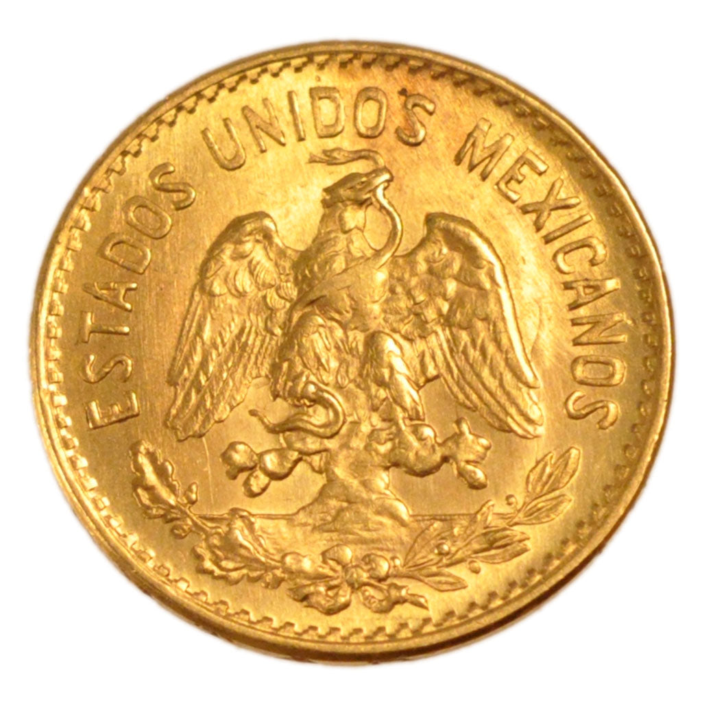 Mexico, 5 Pesos, 1955, Mexico, KM #464, AU(55-58), Gold, 19, 4.30