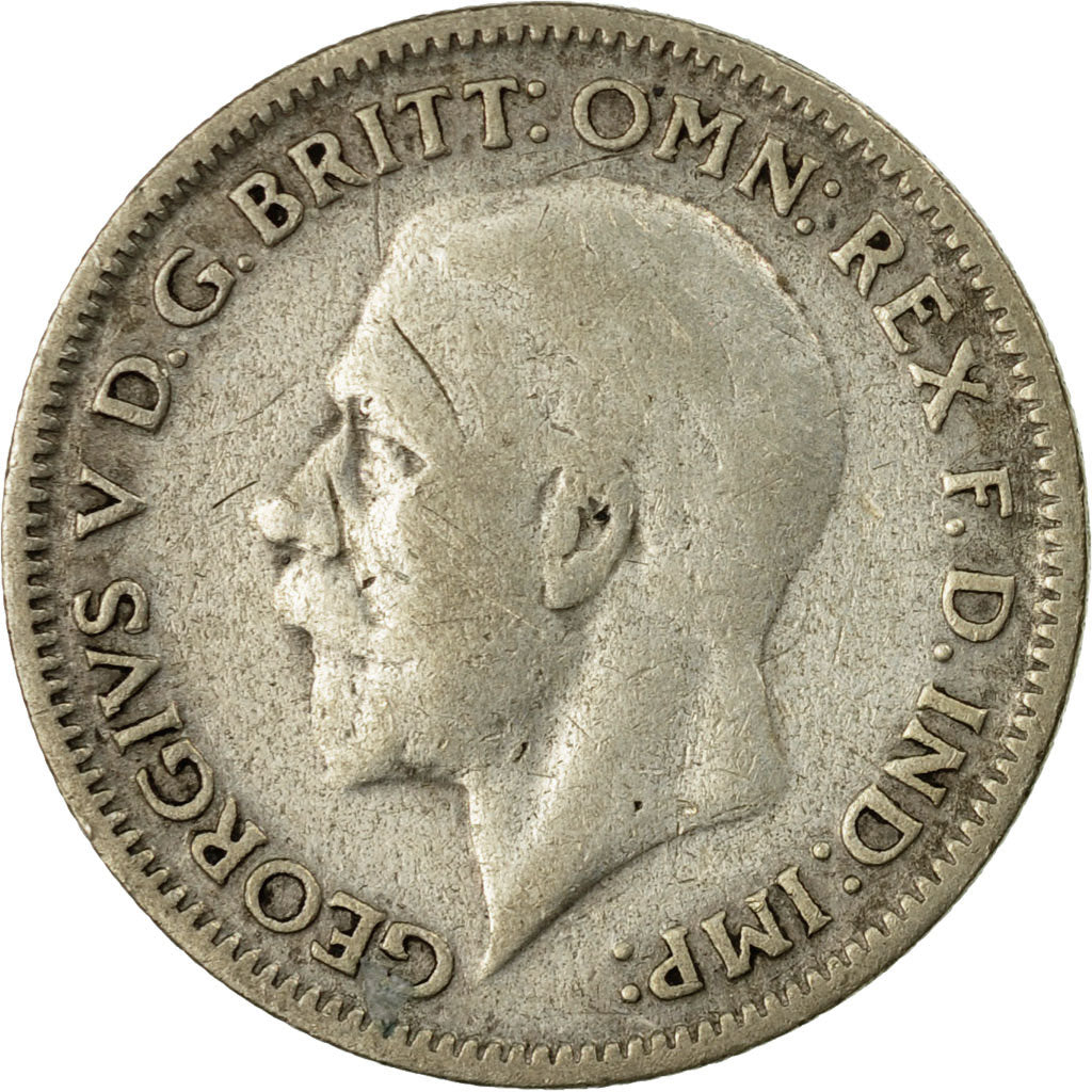 Coin, Great Britain, George V, 6 Pence, 1933, EF(40-45), Silver, KM:832