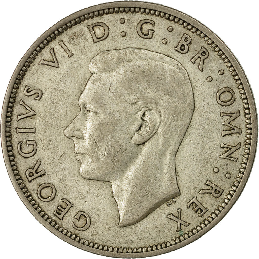 Coin, Great Britain, George VI, 1/2 Crown, 1939, EF(40-45), Silver, KM:856
