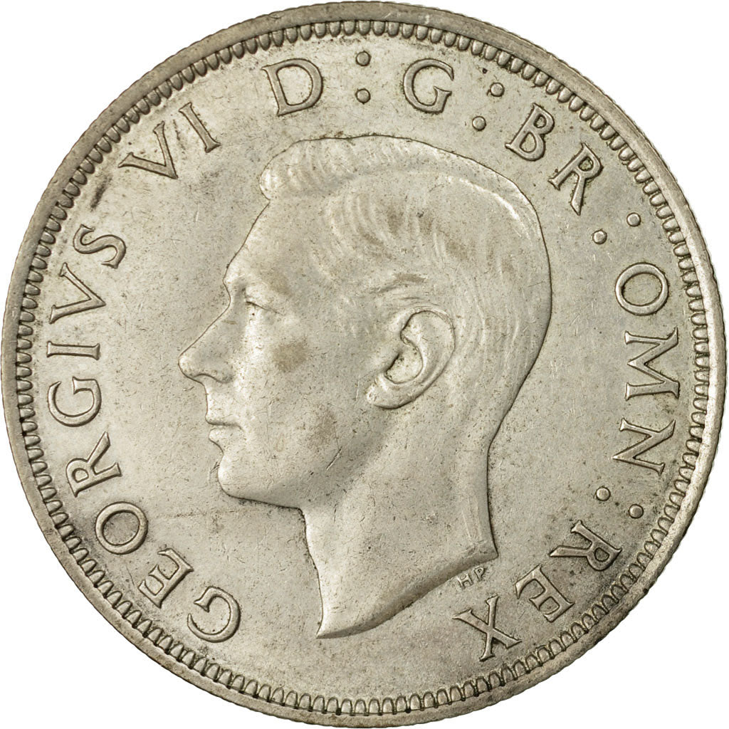 Coin, Great Britain, George VI, 1/2 Crown, 1943, AU(55-58), Silver, KM:856