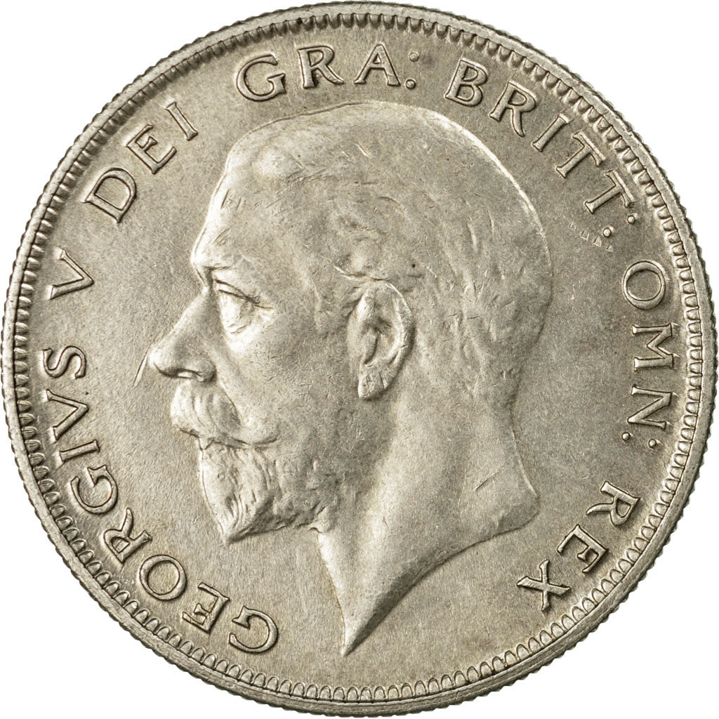 Coin, Great Britain, George V, 1/2 Crown, 1929, AU(55-58), Silver, KM:835