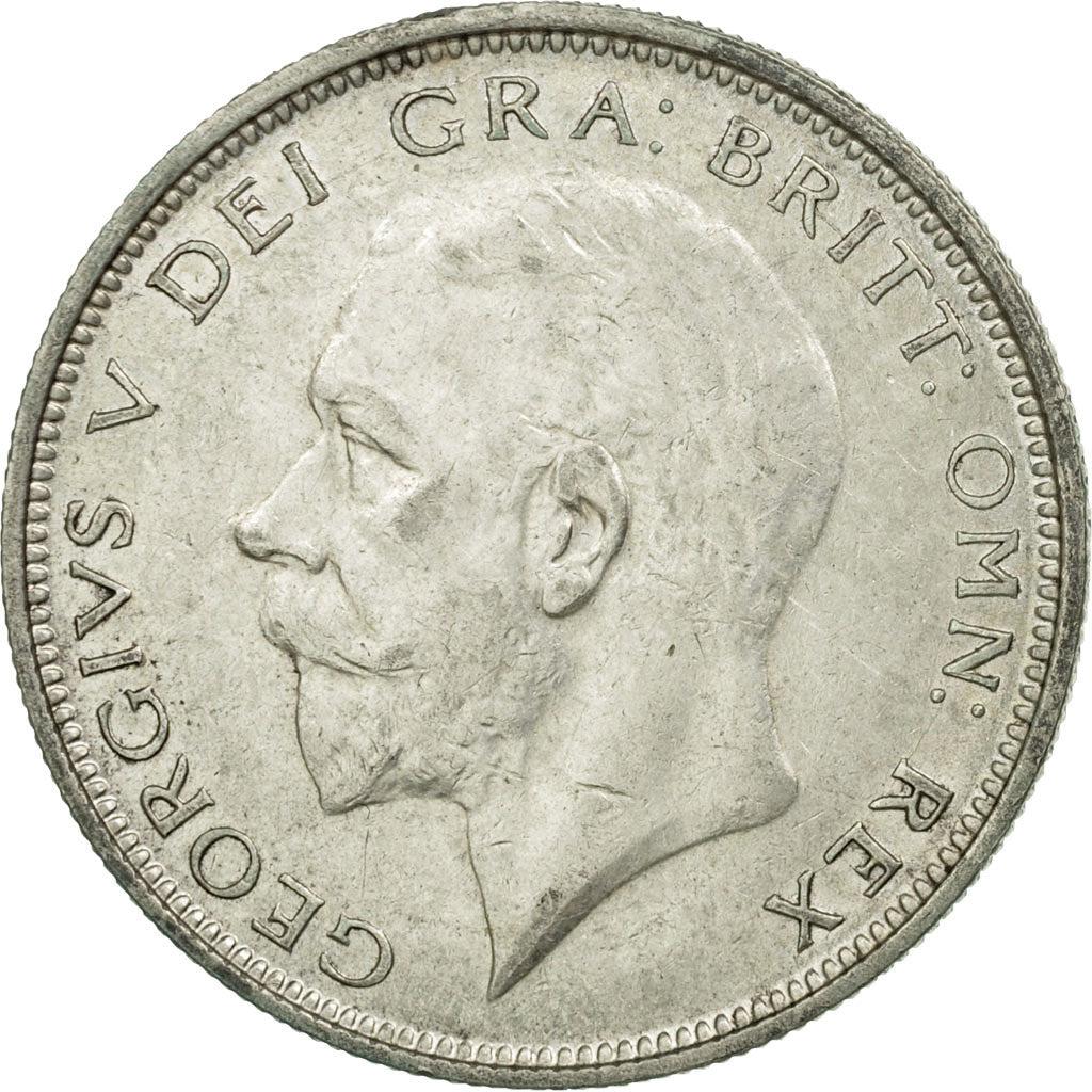 Coin, Great Britain, George V, 1/2 Crown, 1927, AU(55-58), Silver, KM:830