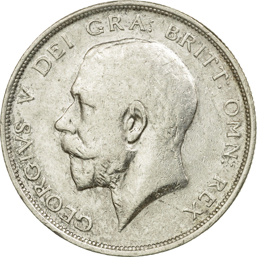 Coin, Great Britain, George V, 1/2 Crown, 1914, EF(40-45), Silver, KM:818.1