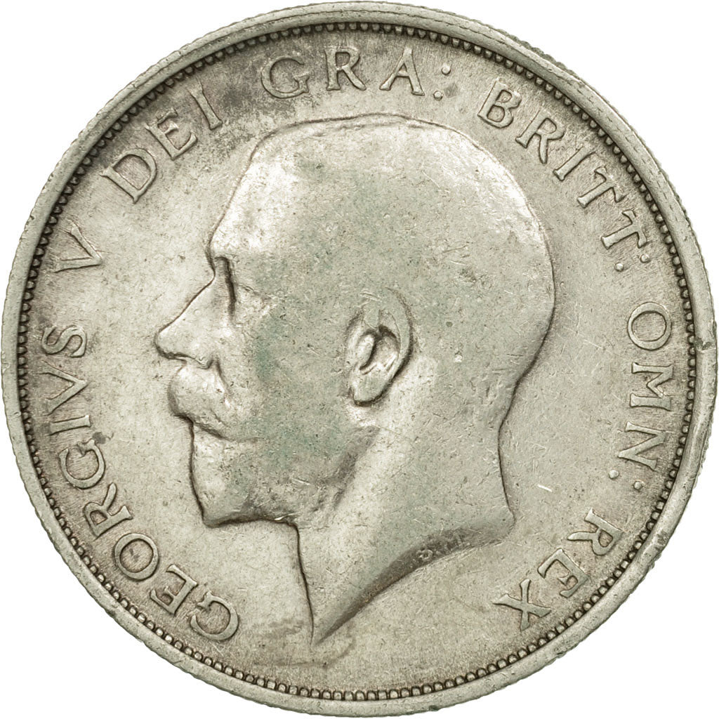Coin, Great Britain, George V, 1/2 Crown, 1915, VF(30-35), Silver, KM:818.1