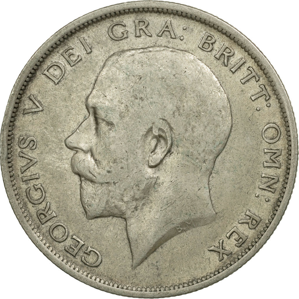 Coin, Great Britain, George V, 1/2 Crown, 1916, EF(40-45), Silver, KM:818.1