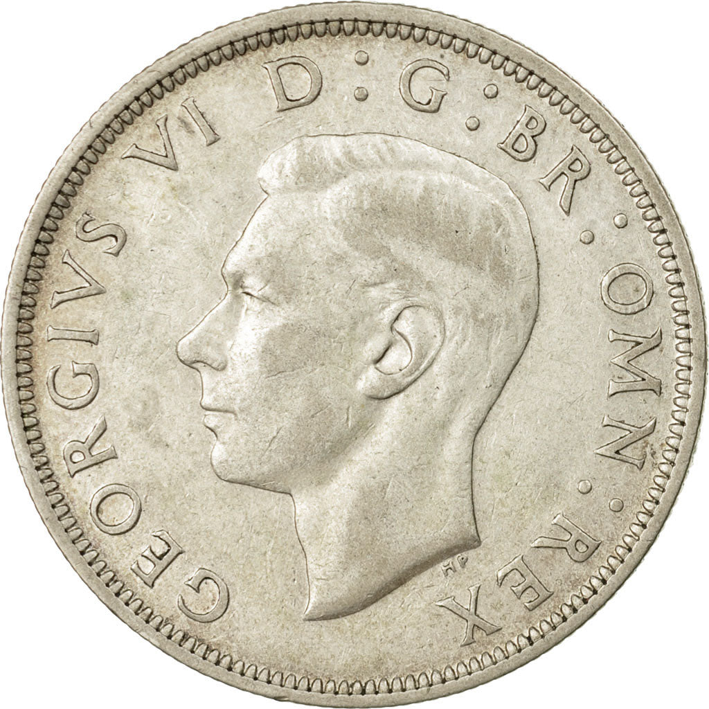 Coin, Great Britain, George VI, 1/2 Crown, 1939, AU(50-53), Silver, KM:856