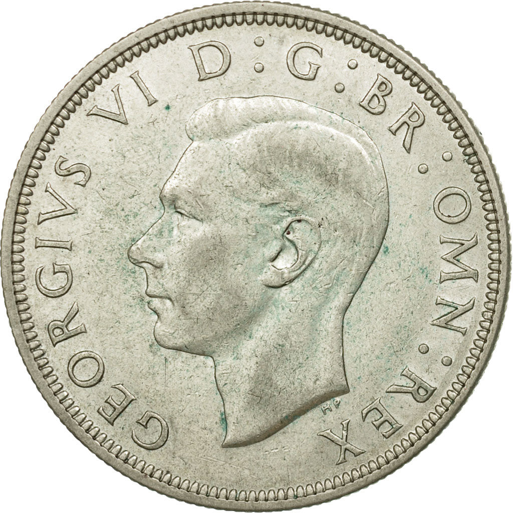 Coin, Great Britain, George VI, 1/2 Crown, 1944, EF(40-45), Silver, KM:856