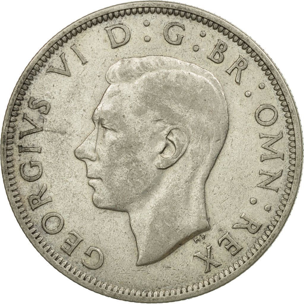 Monnaie, Grande-Bretagne, George VI, 1/2 Crown, 1945, TTB, Argent, KM:856