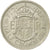 Coin, Great Britain, Elizabeth II, 1/2 Crown, 1962, EF(40-45), Copper-nickel