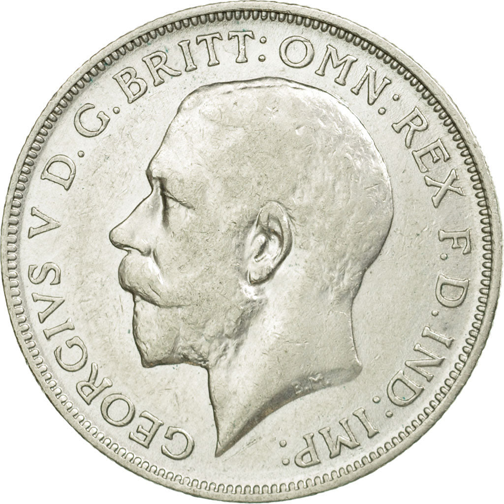 Coin, Great Britain, George V, Florin, Two Shillings, 1916, EF(40-45), Silver