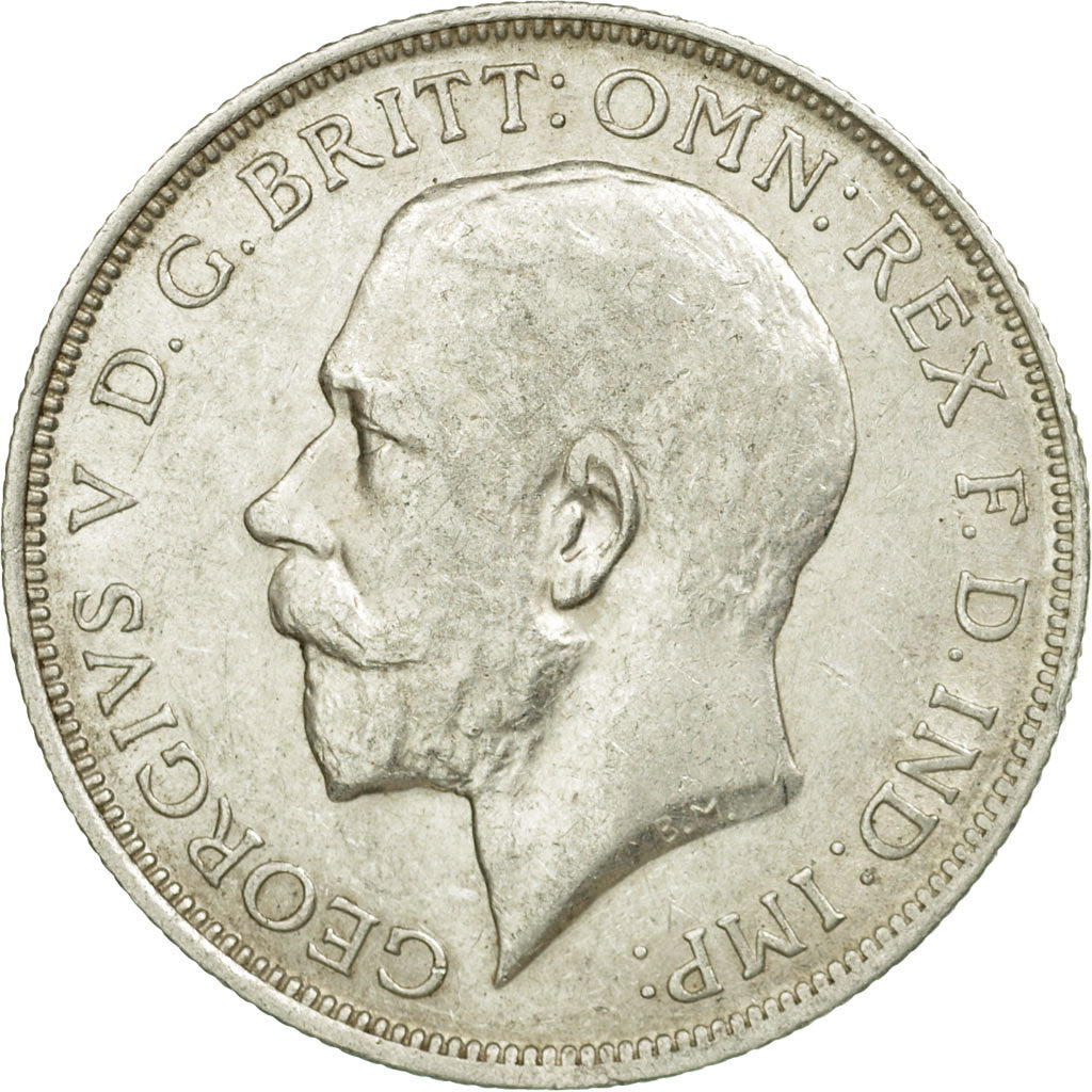 Coin, Great Britain, George V, Florin, Two Shillings, 1919, EF(40-45), Silver