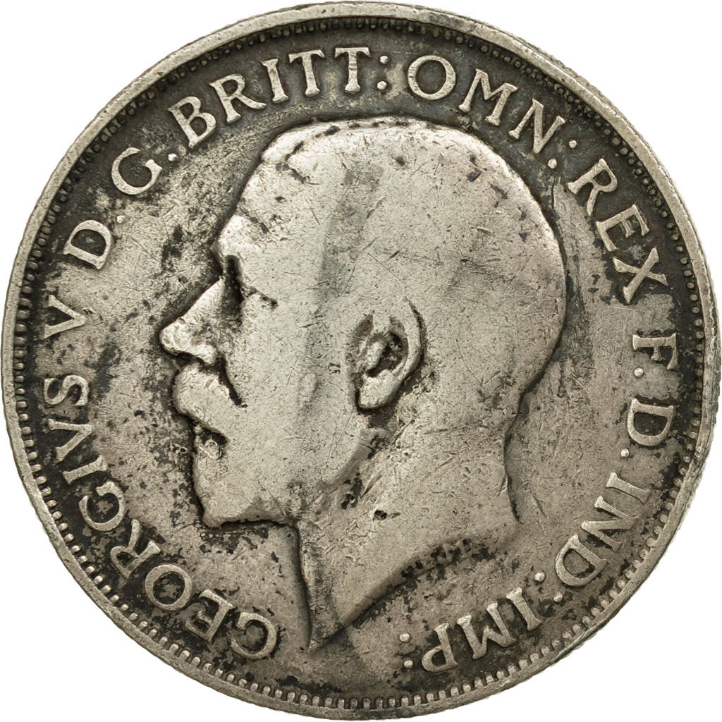 Coin, Great Britain, George V, Florin, Two Shillings, 1918, EF(40-45), Silver