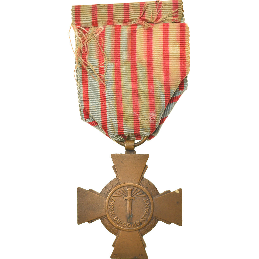 France, Croix du Combattant, Medal, Good Quality, Bronze, 36