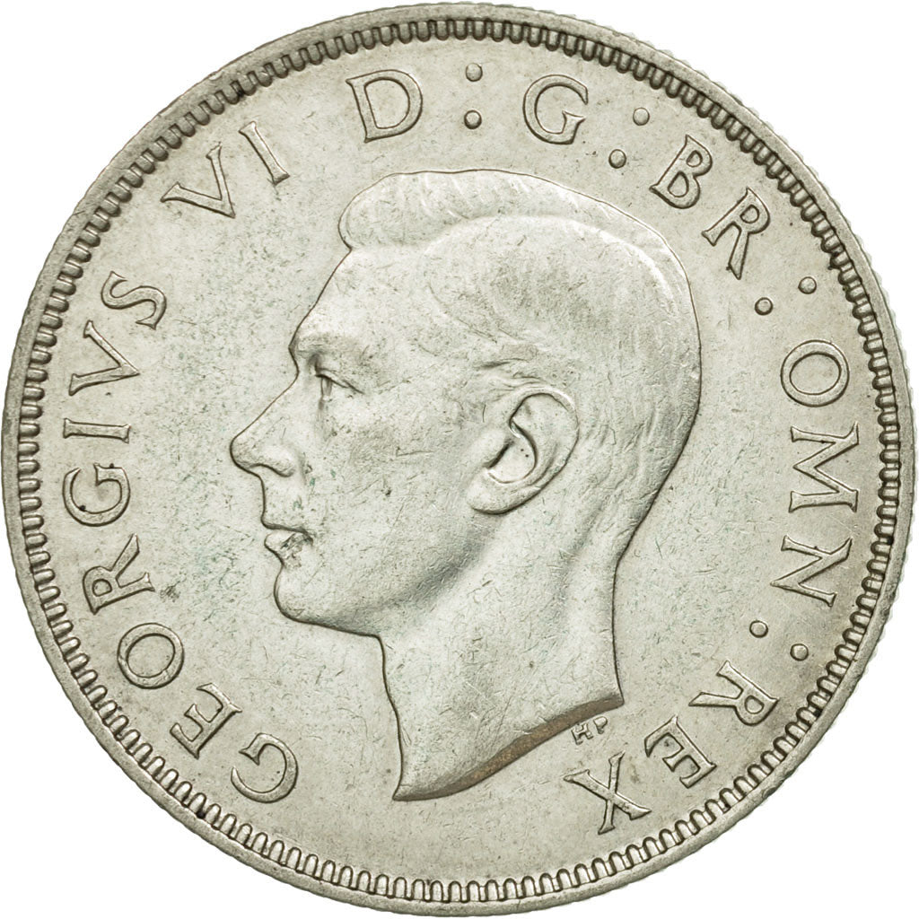 Coin, Great Britain, George VI, Florin, Two Shillings, 1944, AU(55-58), Silver