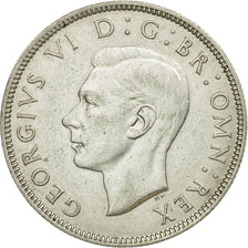 Coin, Great Britain, George VI, Florin, Two Shillings, 1944, AU(55-58), Silver