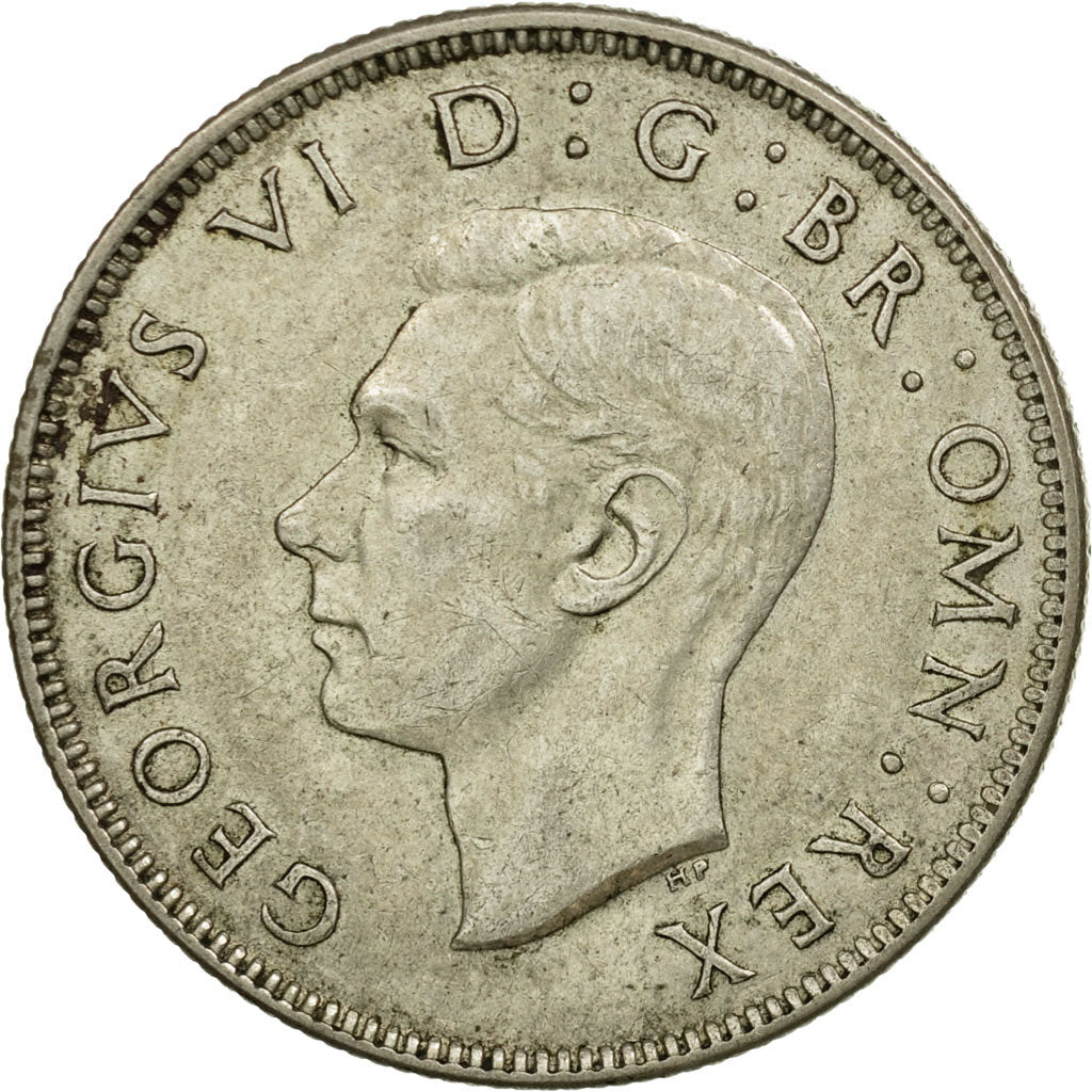 Coin, Great Britain, George VI, Florin, Two Shillings, 1945, EF(40-45), Silver