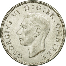 Coin, Great Britain, George VI, Florin, Two Shillings, 1945, AU(55-58), Silver