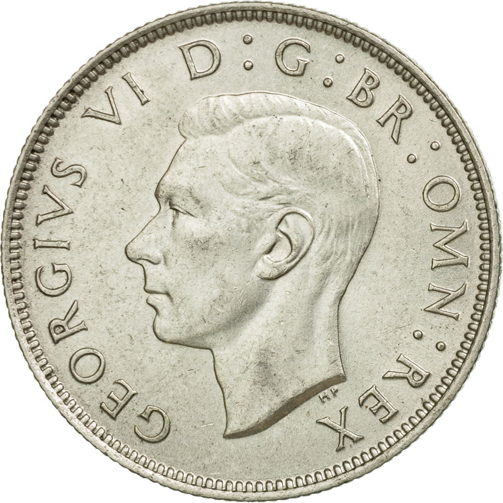 Coin, Great Britain, George VI, Florin, Two Shillings, 1946, AU(55-58), Silver