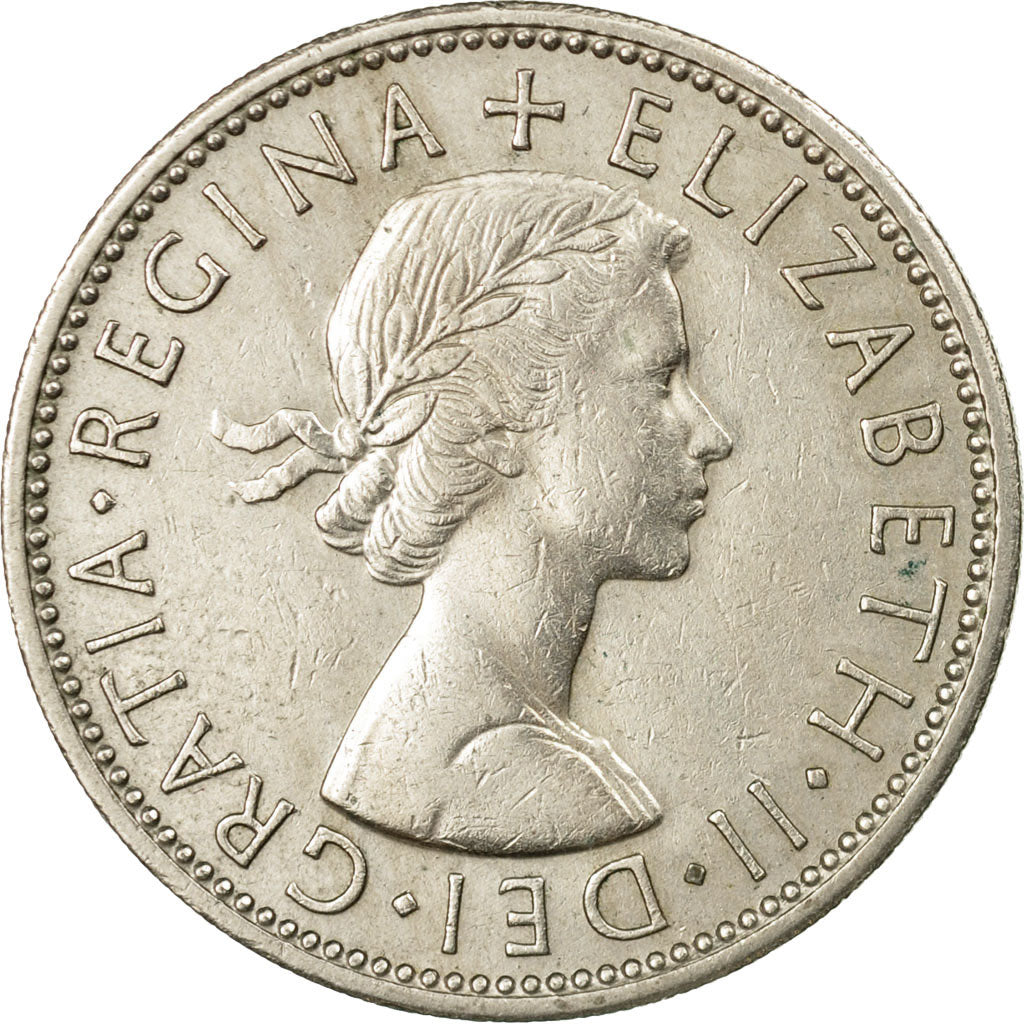Monnaie, Grande-Bretagne, Elizabeth II, Florin, Two Shillings, 1963, SUP