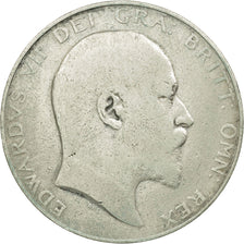 Coin, Great Britain, Edward VII, 1/2 Crown, 1906, VF(20-25), Silver, KM:802