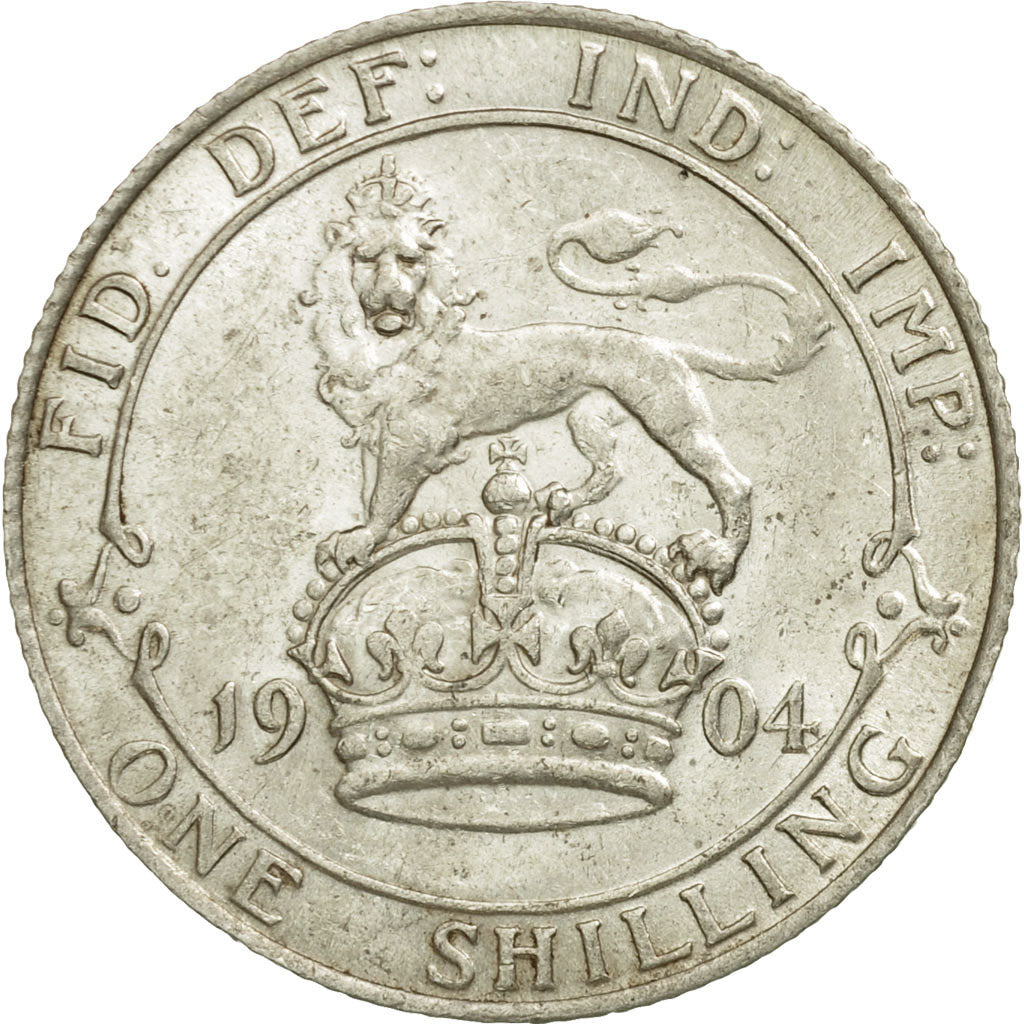 Monnaie, Grande-Bretagne, Edward VII, Shilling, 1904, TTB, Argent, KM:800