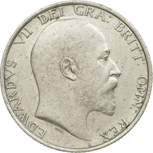 Coin, Great Britain, Edward VII, Shilling, 1907, EF(40-45), Silver, KM:800