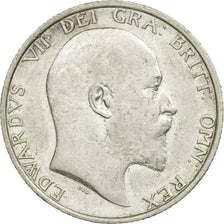 Coin, Great Britain, Edward VII, Shilling, 1908, EF(40-45), Silver, KM:800