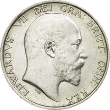 Coin, Great Britain, Edward VII, Shilling, 1910, AU(55-58), Silver, KM:800