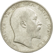 Coin, Great Britain, Edward VII, Shilling, 1910, EF(40-45), Silver, KM:800