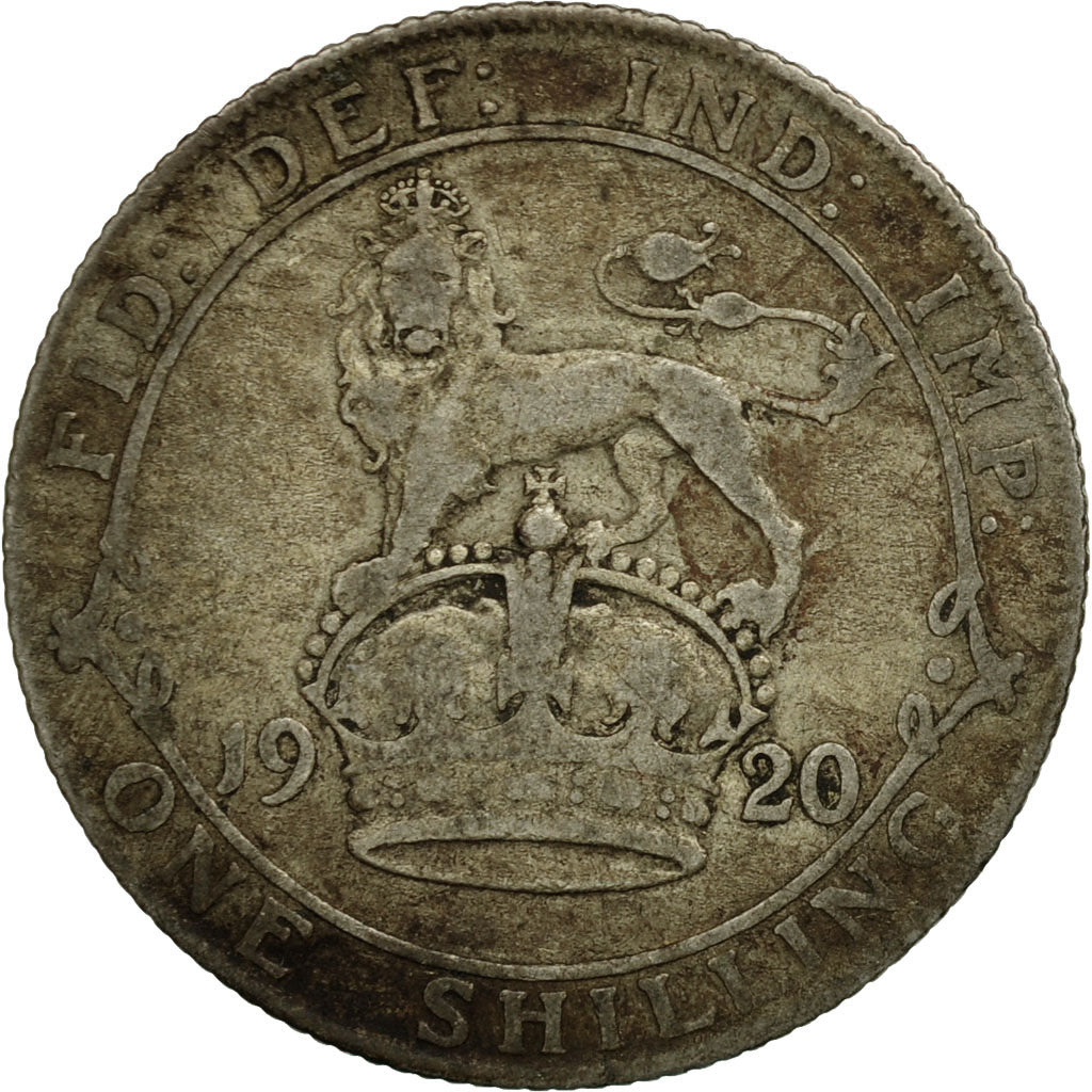 Coin, Great Britain, George V, Shilling, 1920, VF(20-25), Silver, KM:816a