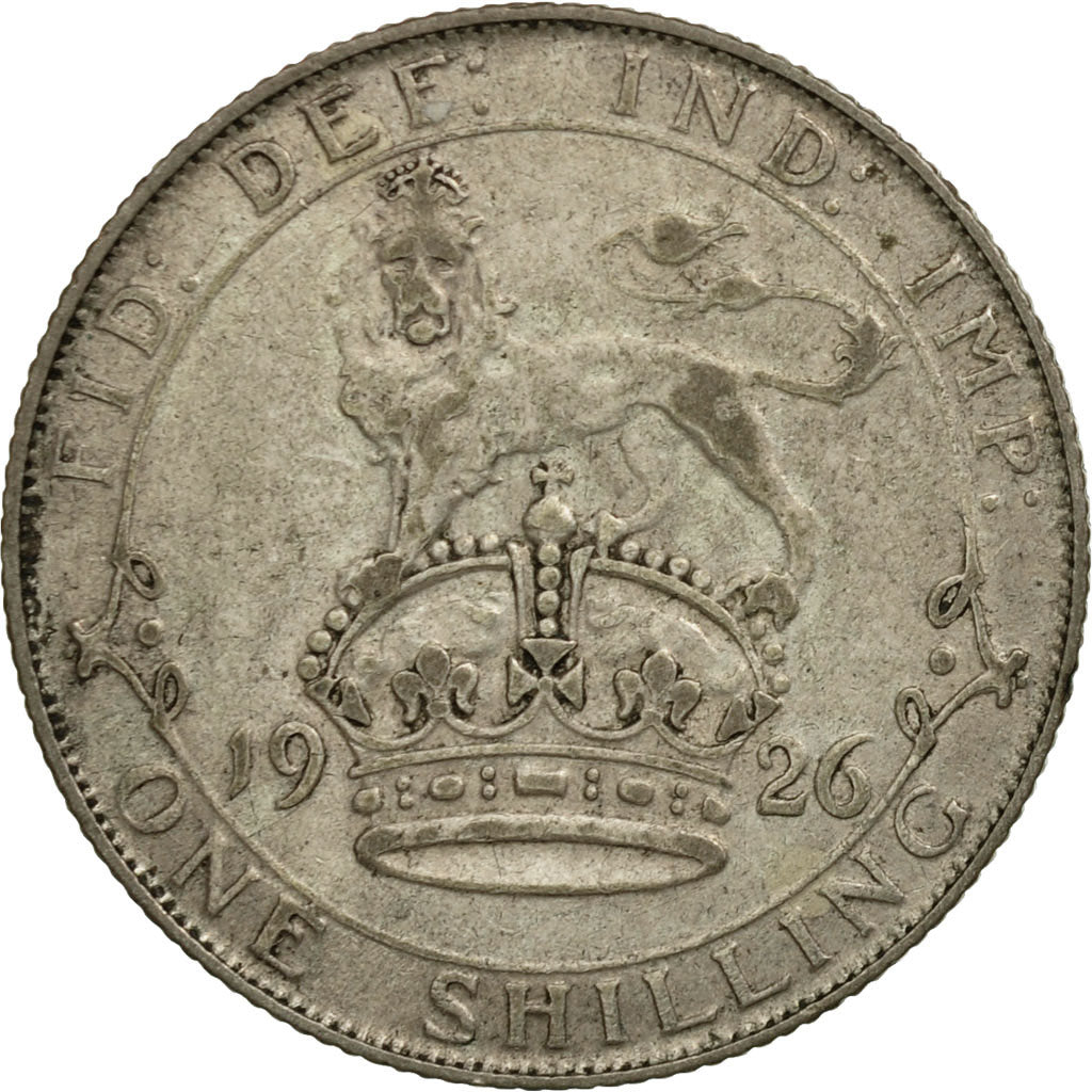 Coin, Great Britain, George V, Shilling, 1926, VF(20-25), Silver, KM:816a