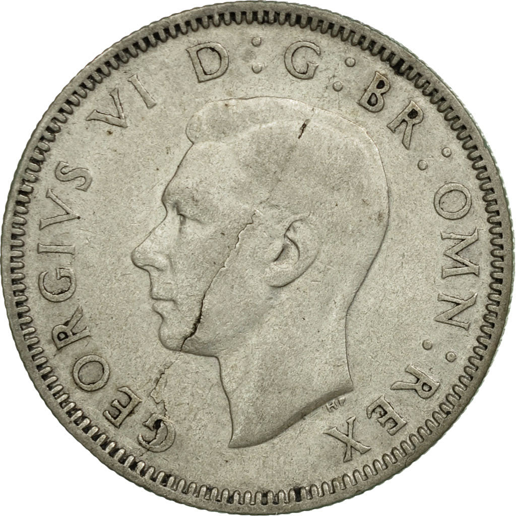Coin, Great Britain, George VI, Shilling, 1938, EF(40-45), Silver, KM:854